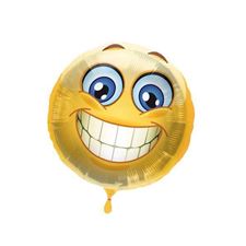 folieballong/-smiley-43cm