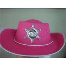 cowboy-hatt-rosa-jente