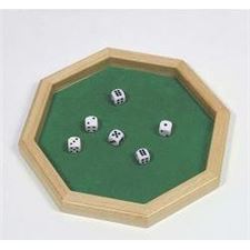dice-plate25/7-x-25/7-cm/-wood/-octagonal/-with-5-