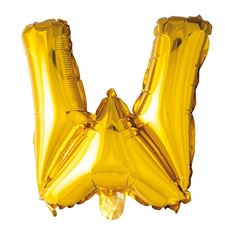 gullfarget-folieballong/-bokstaven-w-41cm