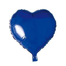 folieballong/-blatt-hjerte-46cm