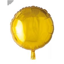 folieballong/-gull-rund-46cm