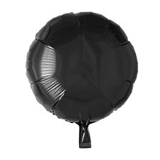 folieballong/-sort-rund-46cm