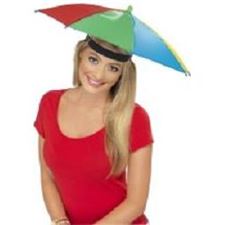 paraplyhatt/-regnbuefarget-one-size