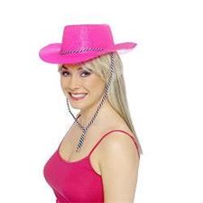 cowboy-glitter-hat/pink/neon/adult/plast