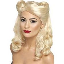 40s-pin-up-girl-wig/-blonde