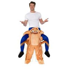 piggyback-cockroach-costume-brown-one-piece-suit-w