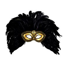 gold-trimmed-eyemasks-with-gem--feathers