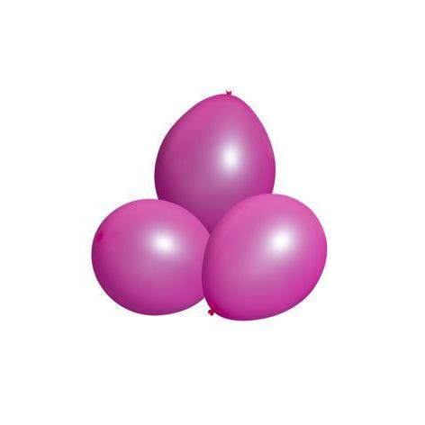 rosa neon ballong/ 12 stk/ leco