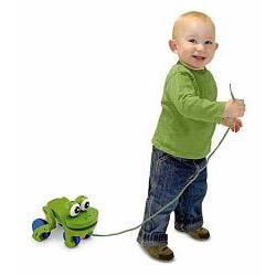 frolicking frog pull toy/ 18m+/ md