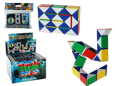 magic cube puzzle/ in poly bag with header card/ 3
