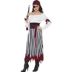 pirate lady kostyme/ strl 44 46