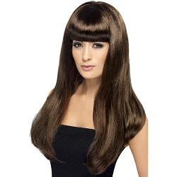 babelicious wig brown/ long/ straight w/fringe