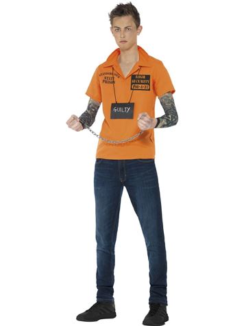 convict instant kit orange shirt strs