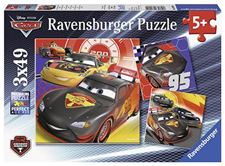 ravensburger-puslespill/-cars-3x49-5+
