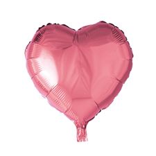 folieballong/-rosa-hjerte-46cm