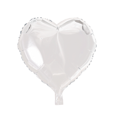 folieballong/-hvitt-hjerte-46cm