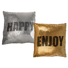 silver/gold-coloured-sequin-cushion/-enjoy--happy