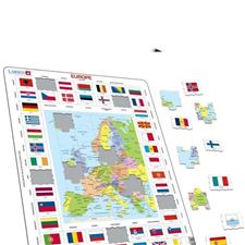 larsen-pussle-spill/-europa-flagg-og-kart