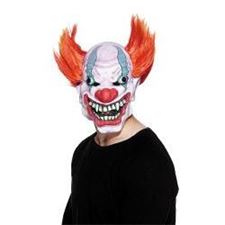 clown-3/4-mask-with-hair/-evil-looking