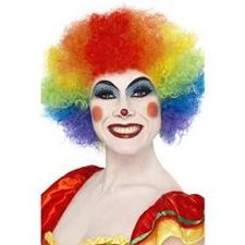 crazy-clown-parykk/-regnbuefarget-one-size
