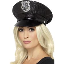 fever-sequin-police-hat-black