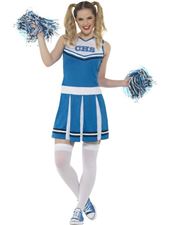 cheerleader-kostyme/-bla-str-l