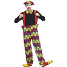 clown-costume/hooped-pants/hat/bowtie