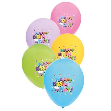 ballonger happy birthday 6 stk