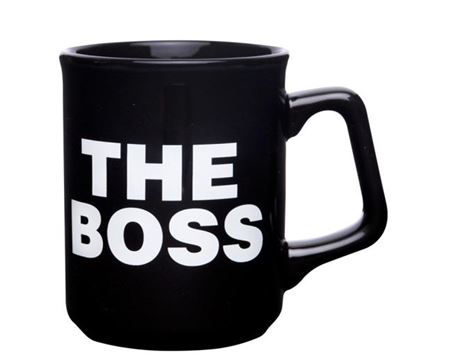 svart mugg the boss