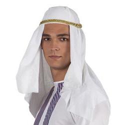 hvit sheik hatt one size ungdom/voksen