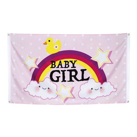 banner/ baby girl 90 x 150 cm