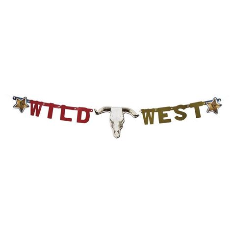 bokstavbanner/ wild west 120 cm