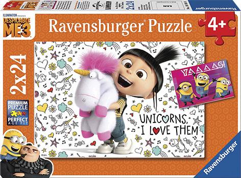 ravensburger puslespill/ minions 2x24 4+