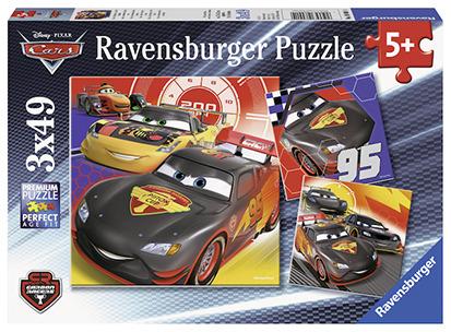 ravensburger puslespill/ cars 3x49 5+