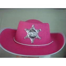 cowboy hatt rosa jente