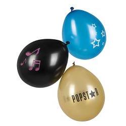 ballonger 6 stk popstar