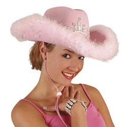 rosa cowboyhatt m/plysj one size