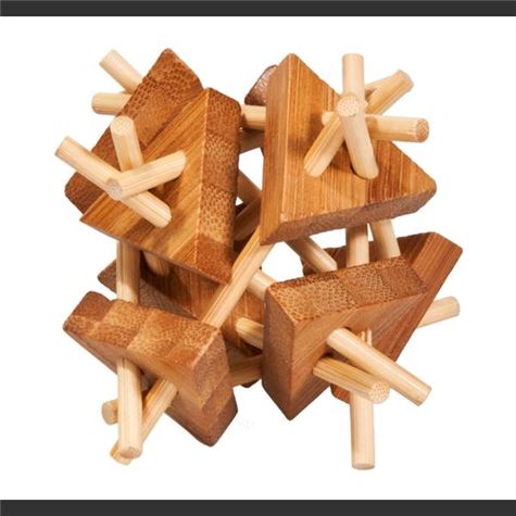 iq test bamboo puzzle/ triangle beater 