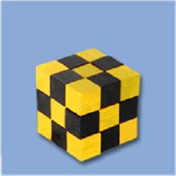display „iq test“ bamboo cube puzzles/ 20 pcs á 1/