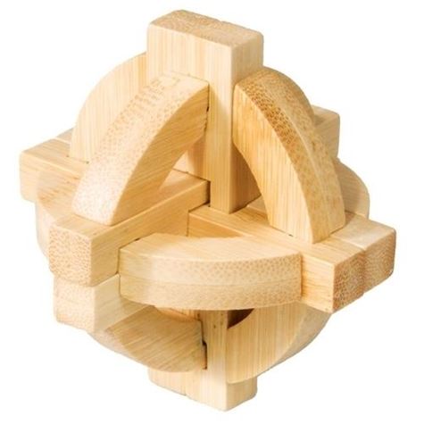 iq test bamboo puzzle/ double disk 
