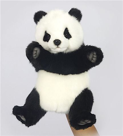hansa panda bear puppet 30cmh