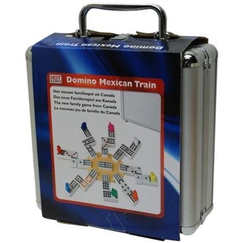 donimo double 12 mexican train alum case