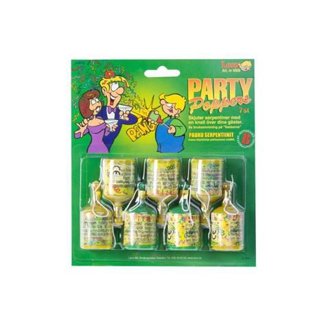 partypoppers/ 7 stk/ leco