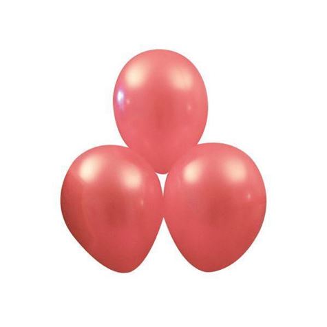 rosa metallic ballonger/ 10 stk/ leco