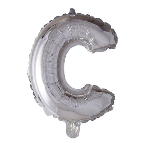 solvfarget folieballong/ bokstaven c 41cm