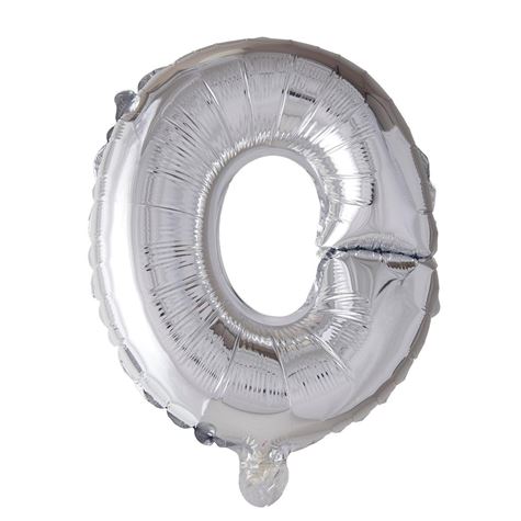 solvfarget folieballong/ bokstaven o 41cm