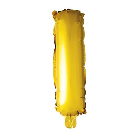 gullfarget folieballong/ bokstaven i 41cm