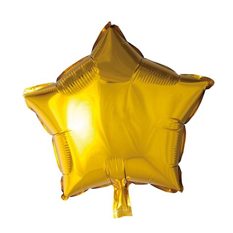 folieballong/ gull stjerne 46cm