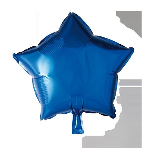 folieballong/ bla stjerne 46cm